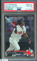 Rafael Devers 2017 Bowman Chrome Prospects Rookie RC Red Sox PSA 10