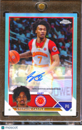 Stephon Castle 2023 Topps Chrome McDonald's Auto Autograph RC San Antonio Spurs