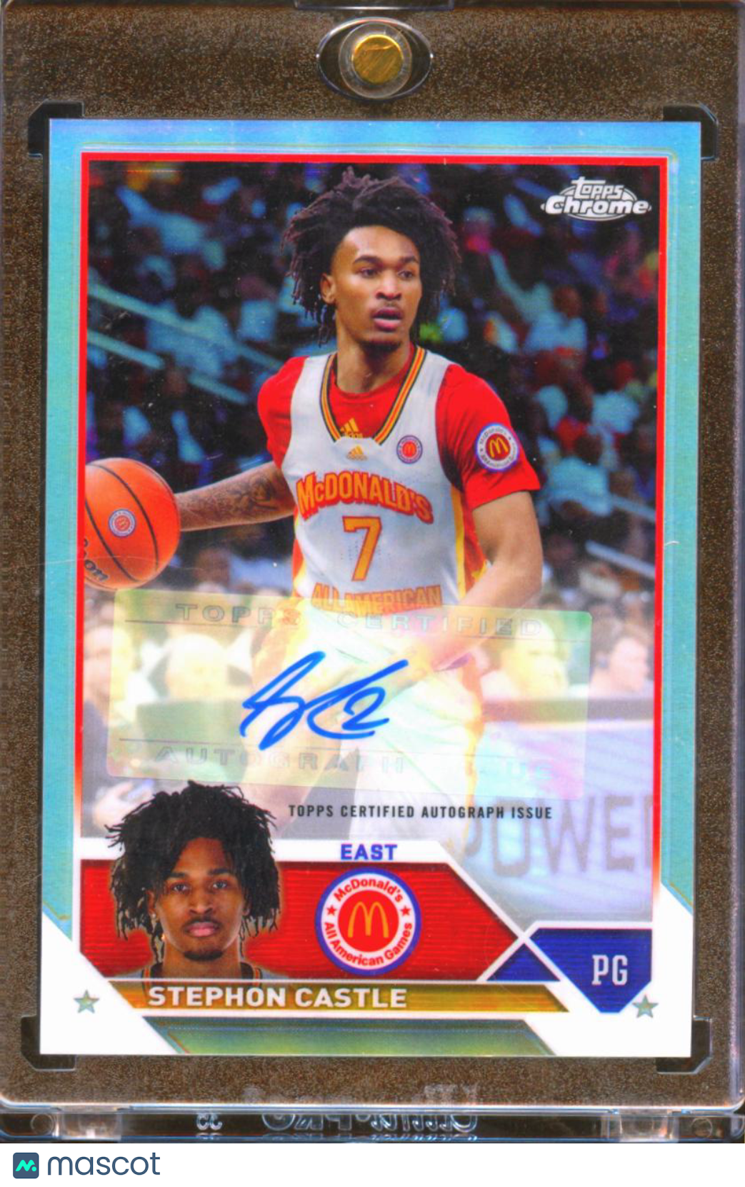 Stephon Castle 2023 Topps Chrome McDonald's Auto Autograph RC San Antonio Spurs