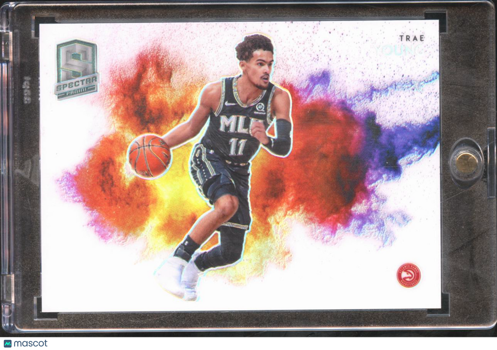 Trae Young 2020-21 Spectra Color Blast SSP CASE HIT #18 Atlanta Hawks