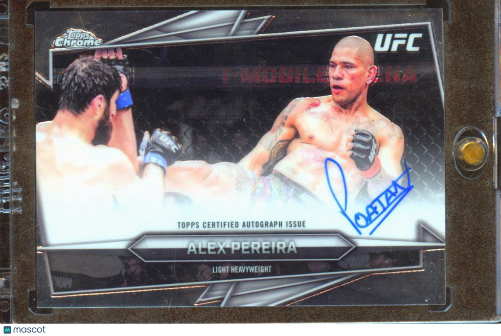 Alex Pereira 2026 Topps Chrome UFC On Card Auto Autograph Poatan