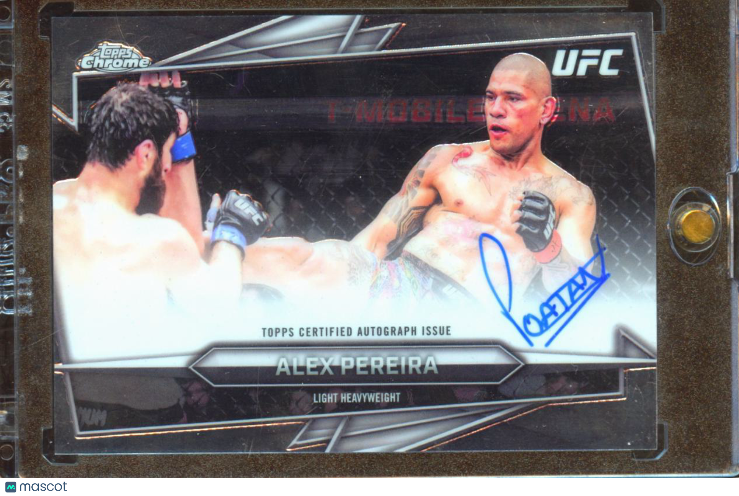 Alex Pereira 2026 Topps Chrome UFC On Card Auto Autograph Poatan