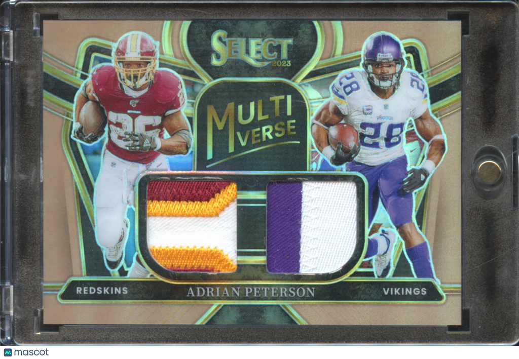 Adrian Peterson 2024 Select Multiverse Dual Patch 49/49 Redskins Vikings