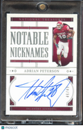 Adrian Peterson 2024 National Treasures Auto Autograph 46/49 Oklahoma Sooners