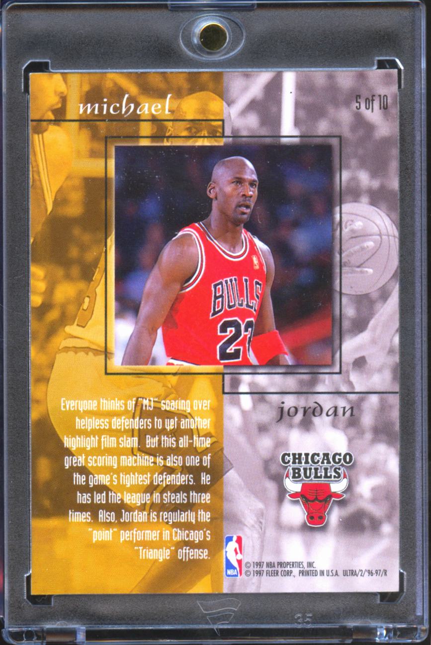 Michael Jordan 1996-97 Fleer Ultra Give and Take Insert Chicago Bulls
