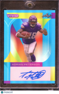 Adrian Peterson 2023 Leaf Vivid Auto Autograph Platinum 1/1 Minnesota Vikings