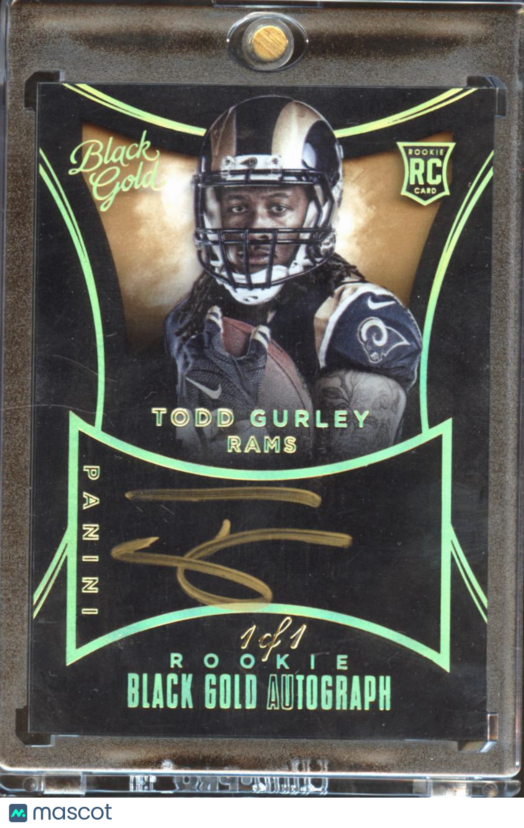 Todd Gurley 2016 Black Gold Auto Autograph RC Rookie 1/1 St. Louis Rams