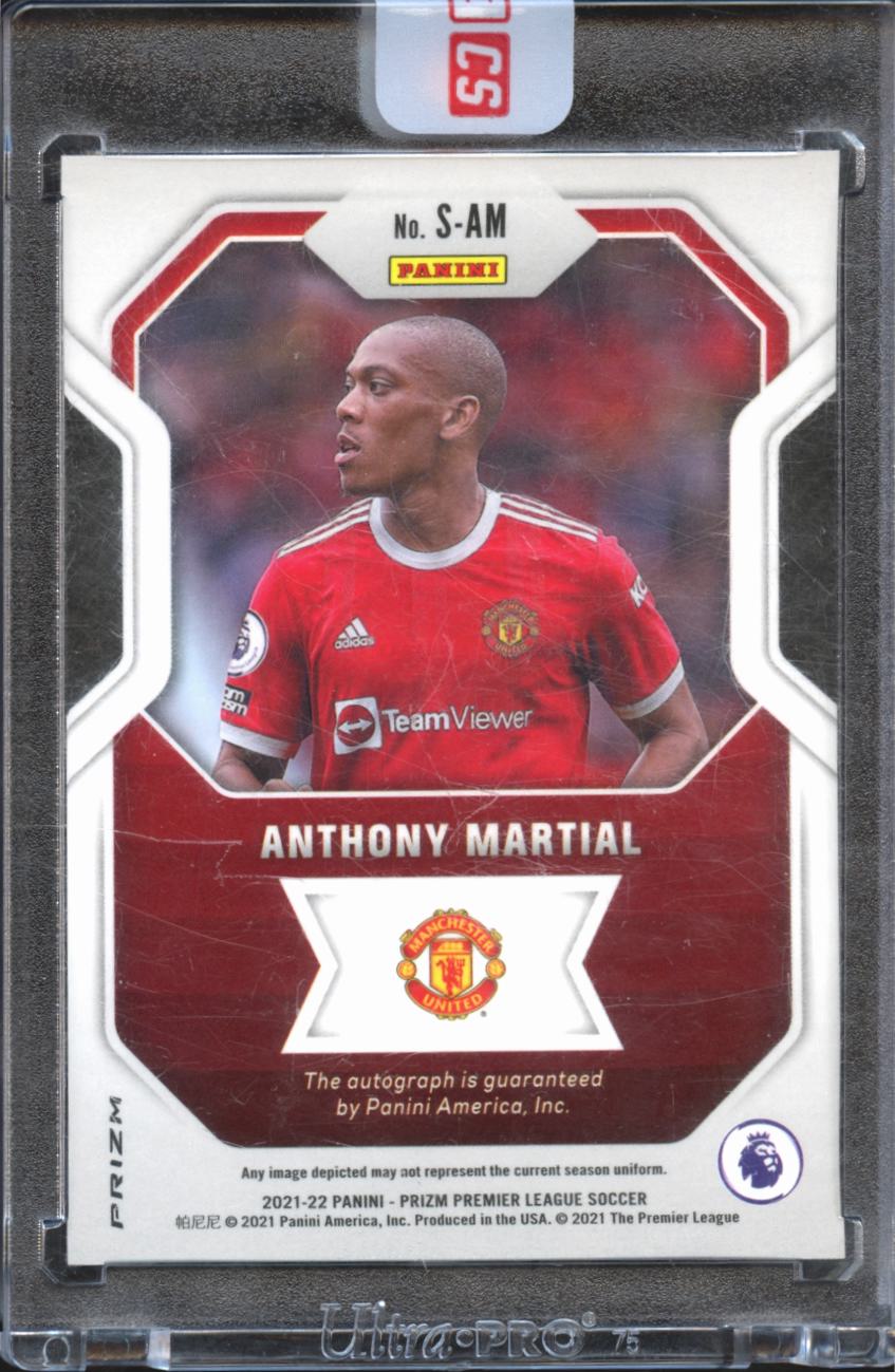Anthony Martial 2021 Prizm Auto Autograph Pink Ice Manchester United
