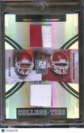 Roy Williams / Adrian Peterson 2007 Elite College Game Worn Patch 32/50 Sooners