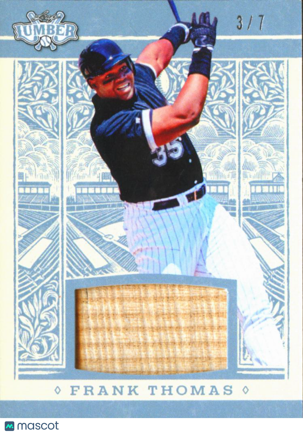 Frank Thomas 2025 Leaf Lumber Game Used Bat Relic 3/7 Chicago White Sox