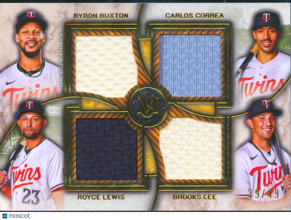Byron Buxton / Correa / Lee / Lewis 2025 Museum Collection Patch 39/49 Twins
