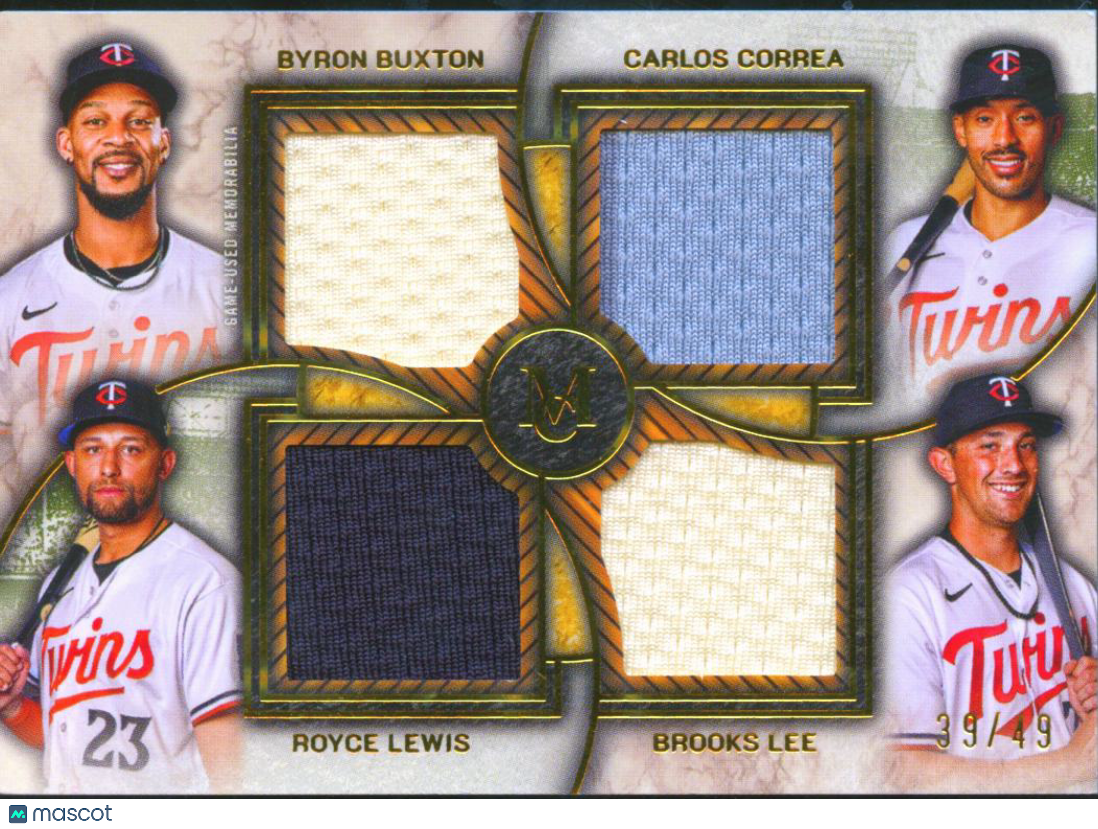 Byron Buxton / Correa / Lee / Lewis 2025 Museum Collection Patch 39/49 Twins