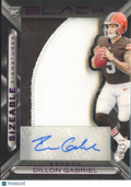 Dillon Gabriel 2025 Black Auto Autograph Patch RC 26/50 Cleveland Browns