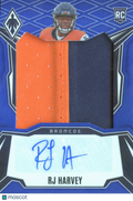 RJ Harvey 2025 Phoenix Auto Autograph Patch RC 28/49 Denver Broncos