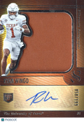 Ryan Wingo 2025 Silhouette Auto Autograph Patch RC 58/199 Texas Longhorns