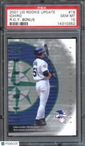 Ichiro 2001 Upper Deck Rookie Update R.O.Y. Bonus RC Seattle Mariners #19 PSA 10