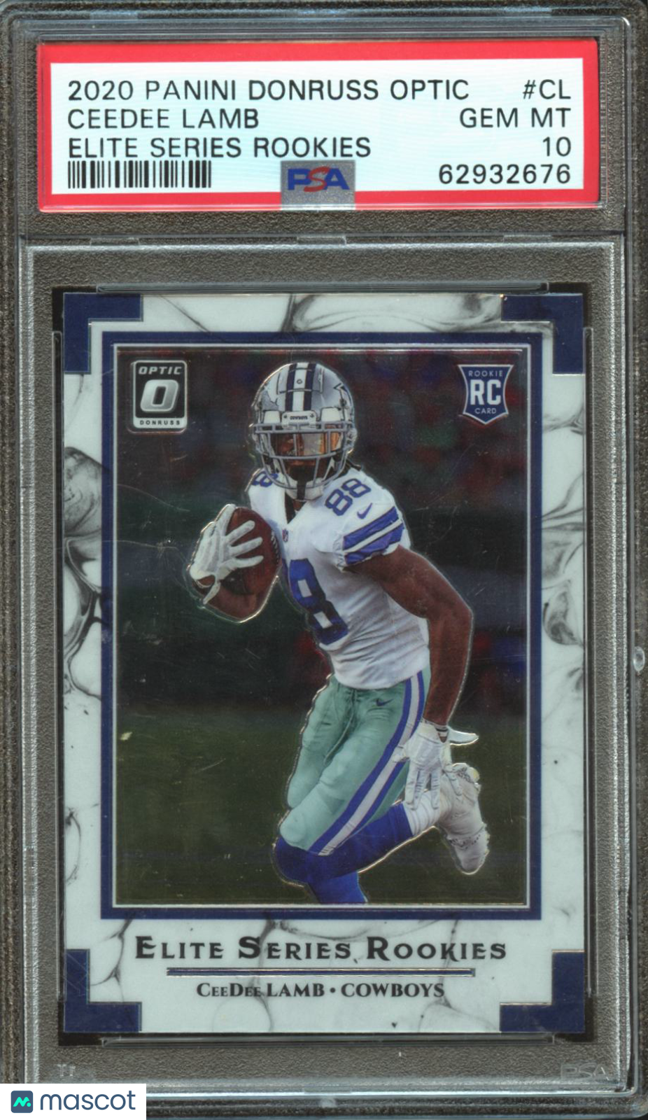 Ceedee Lamb 2020 Optic Elite Series Rookies RC Dallas Cowboys PSA 10