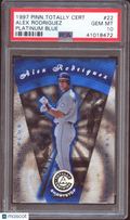 Alex Rodriguez 1997 Totally Certified Platinum Blue Mariners 1066/1999 PSA 10