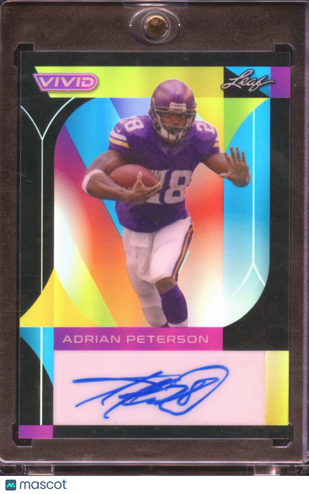 Adrian Peterson 2023 Leaf Vivid Auto Autograph Black 2/5 Minnesota Vikings