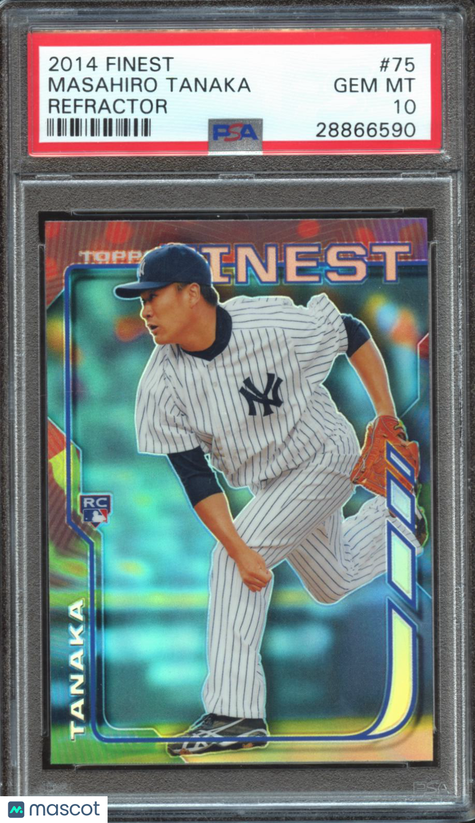 Masahiro Tanaka 2014 Finest Refractor Refractor Rookie RC NY Yankees PSA 10