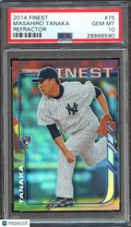 Masahiro Tanaka 2014 Finest Refractor Refractor Rookie RC NY Yankees PSA 10