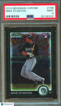 Mike Stanton 2010 Bowman Chrome Rookie RC Florida Marlins #198 PSA 9