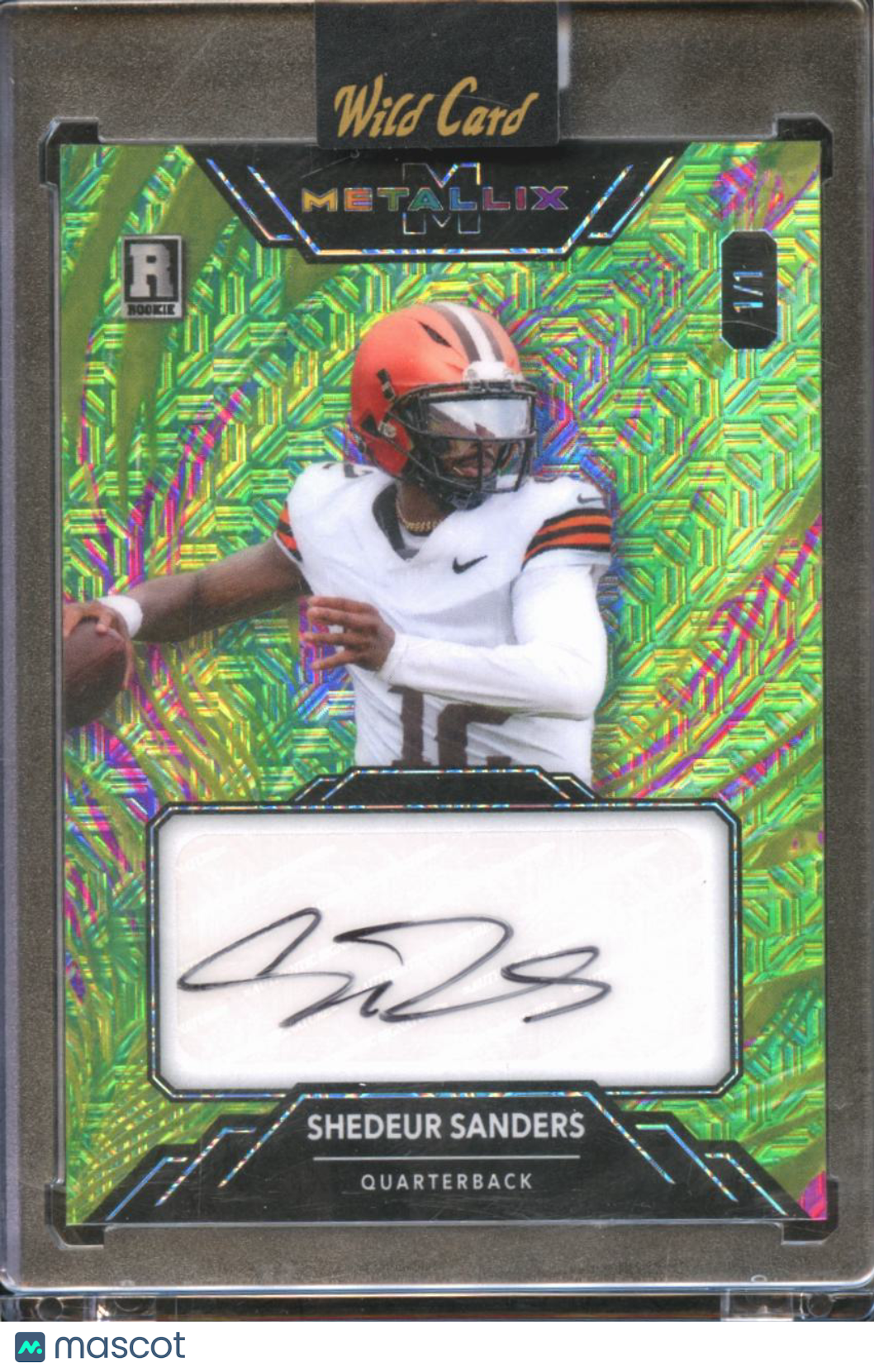 Shedeur Sanders 2025 Wild Card Auto Autograph Rookie RC 1/1 Cleveland Browns