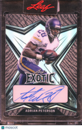 Adrian Peterson 2022 Leaf Exotic Auto Autograph 3/8 Minnesota Vikings
