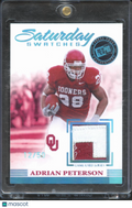 Adrian Peterson 2007 Press Pass Game Worn Jersey Patch 12/50 Oklahoma Sooners