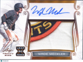 Wade Meckler 2023 Leaf Trinity Auto Autograph Logo Patch RC 27/99 Giants