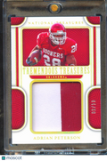 Adrian Peterson 2023 National Treasures 2 Color Jersey 9/10 Oklahoma Sooners
