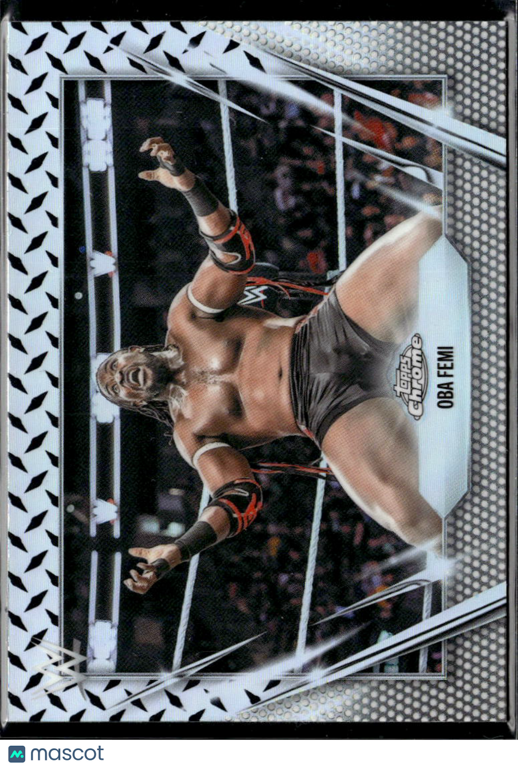 Oba Femi 2026 Topps Chrome Steel Cage Refractor SSP SHORTPRINT #120 WWE NXT