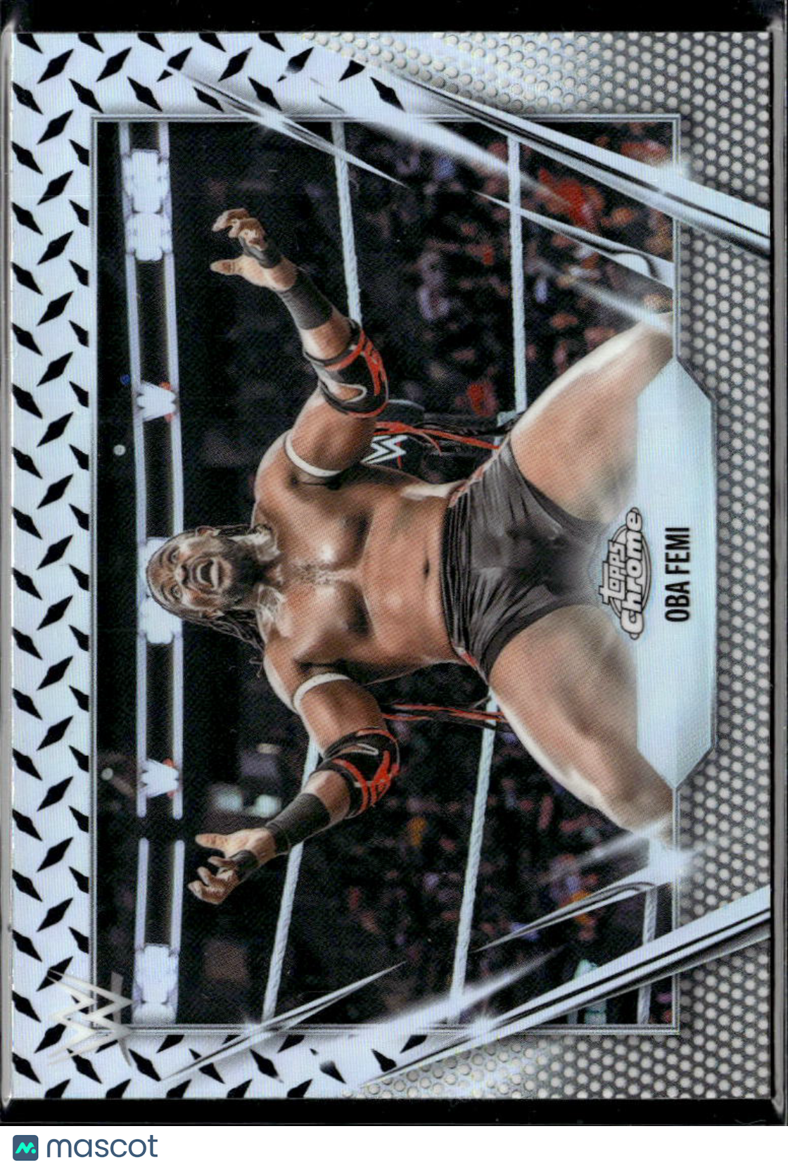 Oba Femi 2026 Topps Chrome Steel Cage Refractor SSP SHORTPRINT #120 WWE NXT