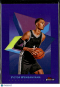 Victor Wembanyama 2025 Topps Finest Purple Refractor 114/200 San Antonio Spurs