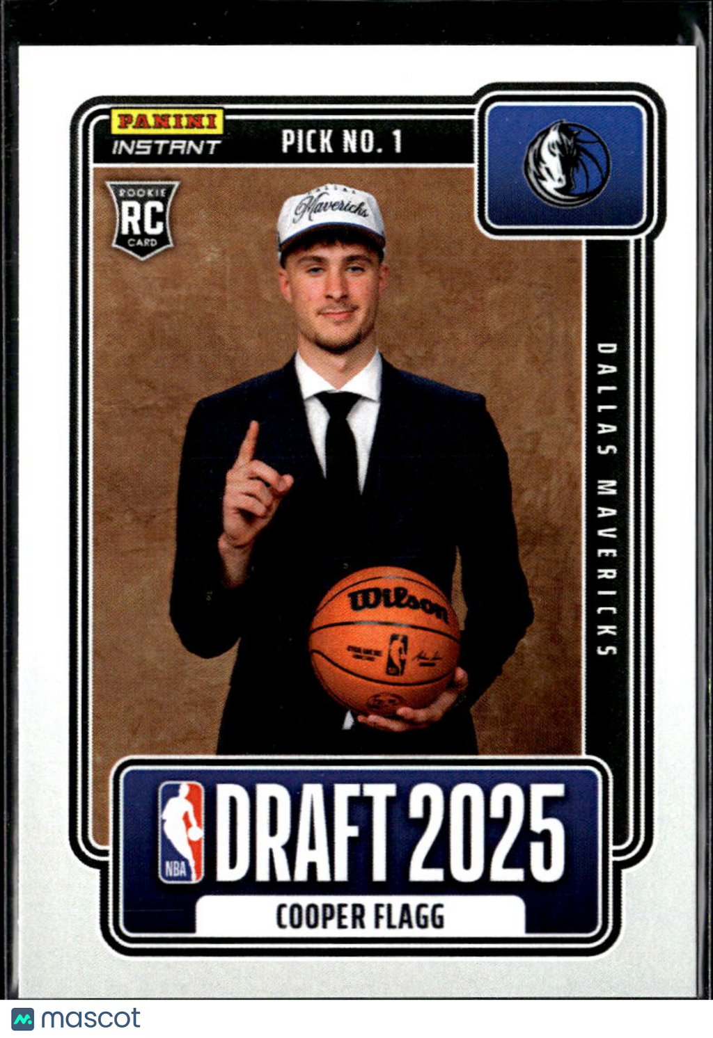 Cooper Flagg 2025 Panini Instant RC Rookie /68380 Dallas Mavericks