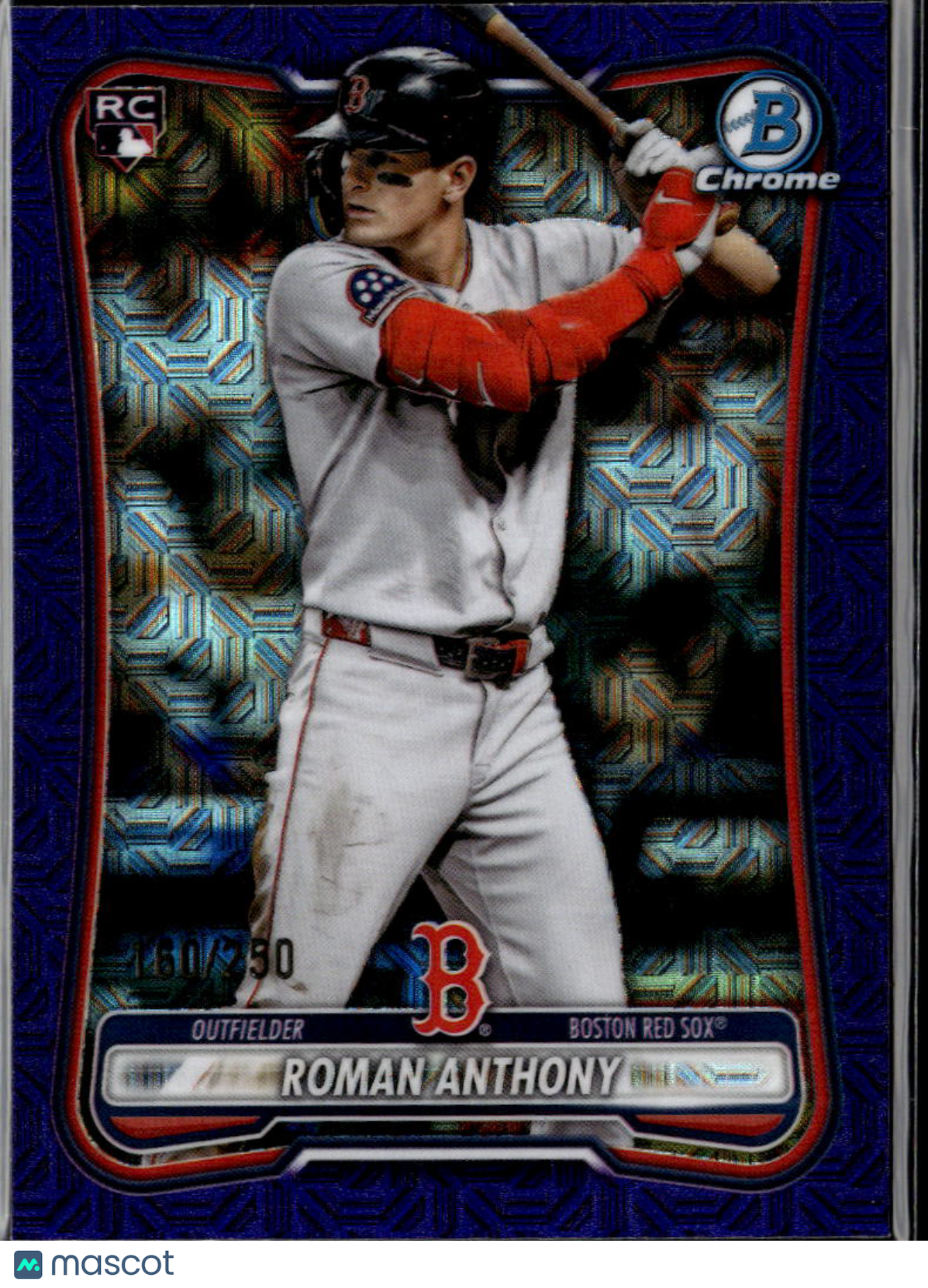 Roman Anthony 2024 Bowman Chrome Mosaic RC Blue /250 Boston Red Sox