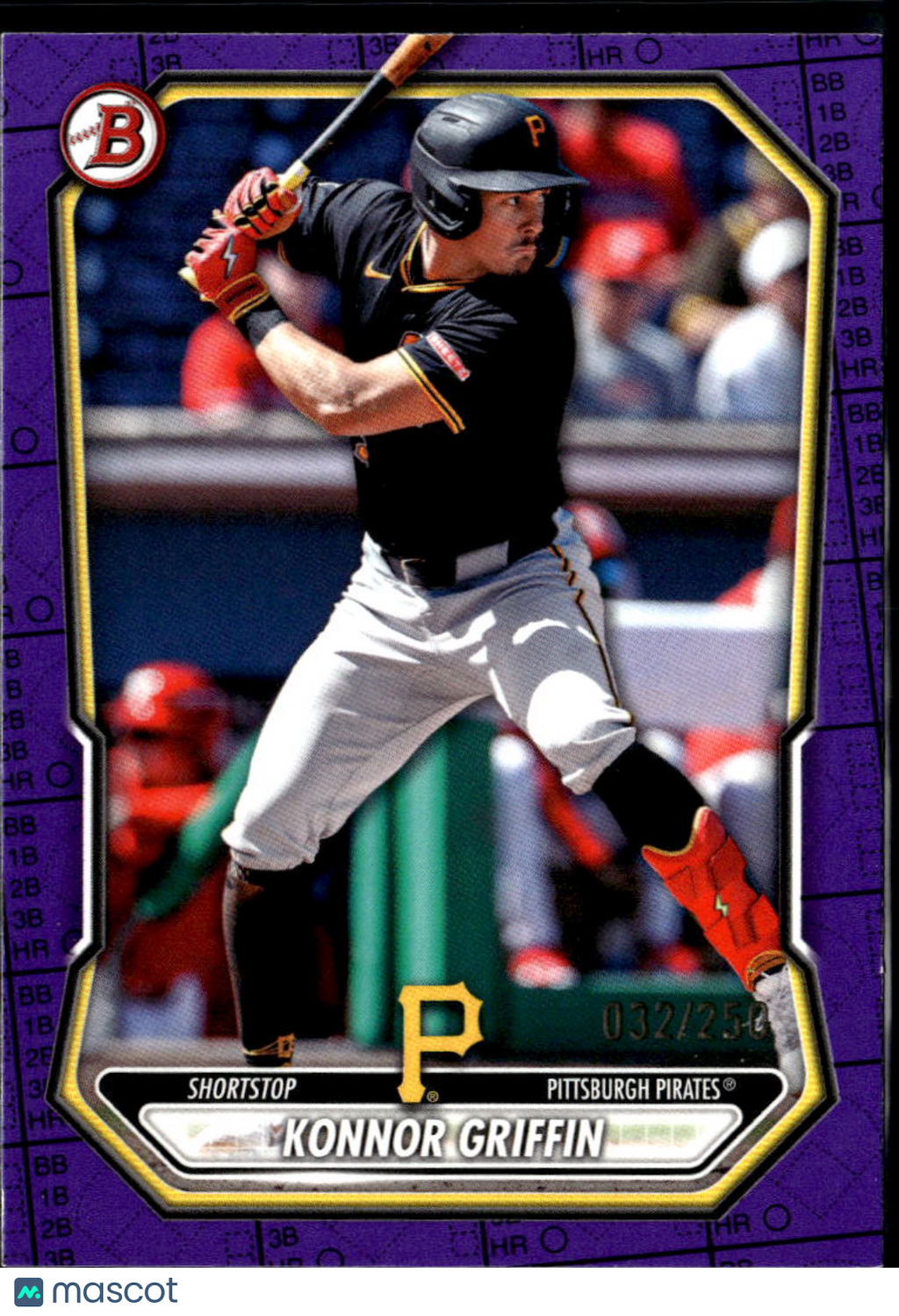Konnor Griffin 2026 Bowman Purple 32/250 Pittsburgh Pirates