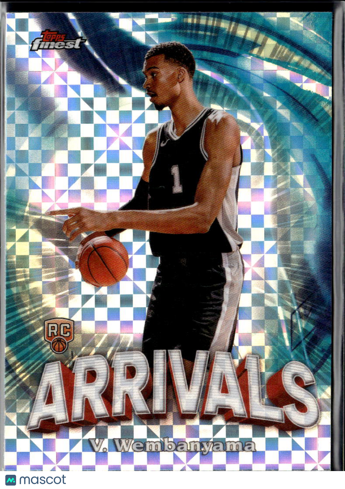 Victor Wembanyama 2023-24 Topps Finest Arrivals RC XFractor San Antonio Spurs