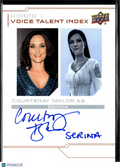 Courtenay Taylor asSerina 2024 Upper Deck Halo Legacy Voice Auto Autograph