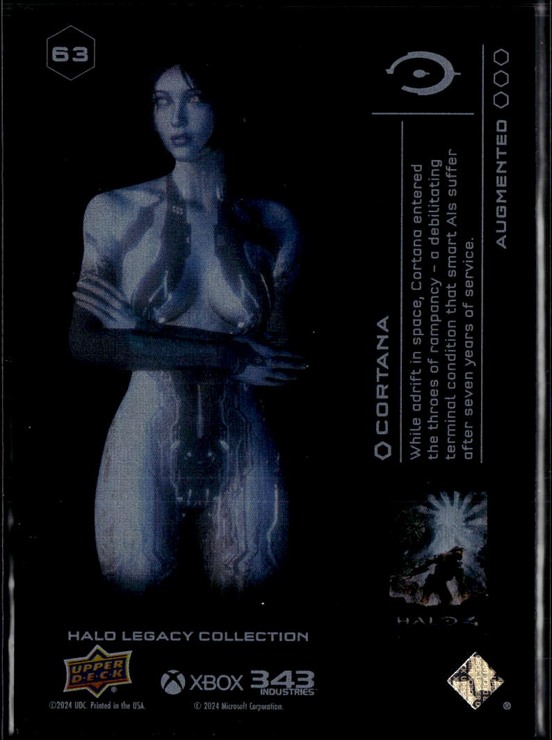 Cortana 2024 Upper Deck Halo Legacy Collection Augmented Black 615/699