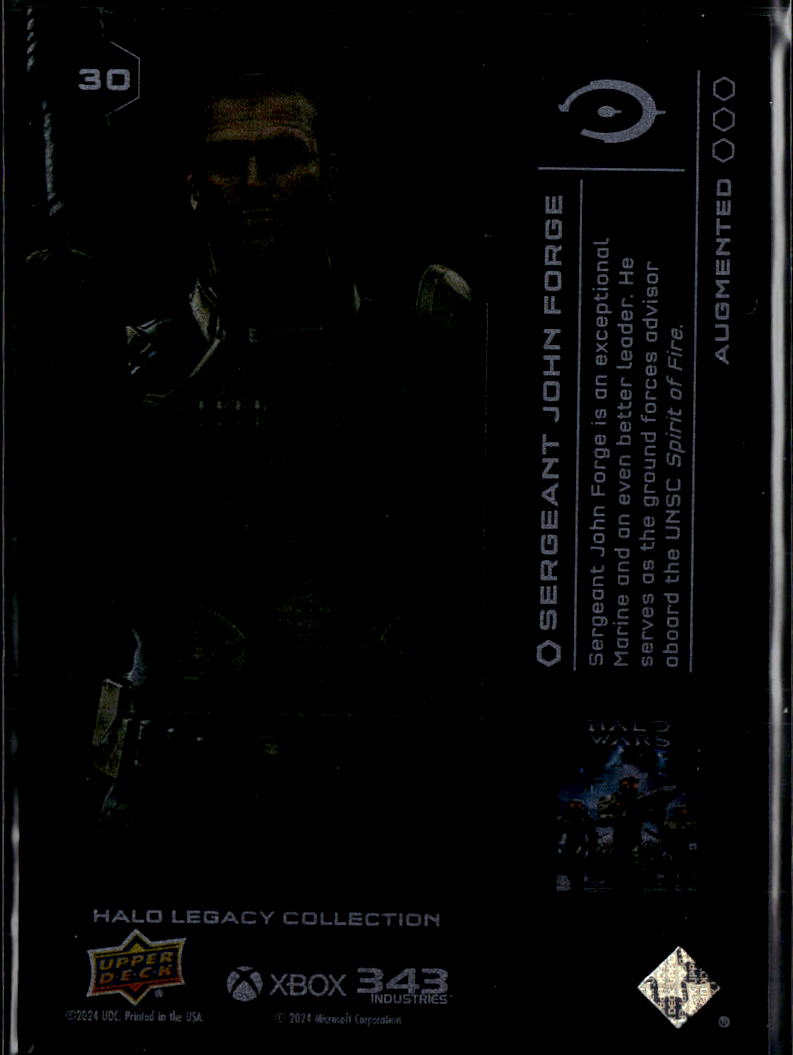 Sergeant John Forge 2024 Upper Deck Halo Legacy GOLD 47/117