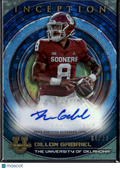 Dillon Gabriel 2023 Bowman Inception Auto Autograph RC 81/99 Oklahoma Sooners