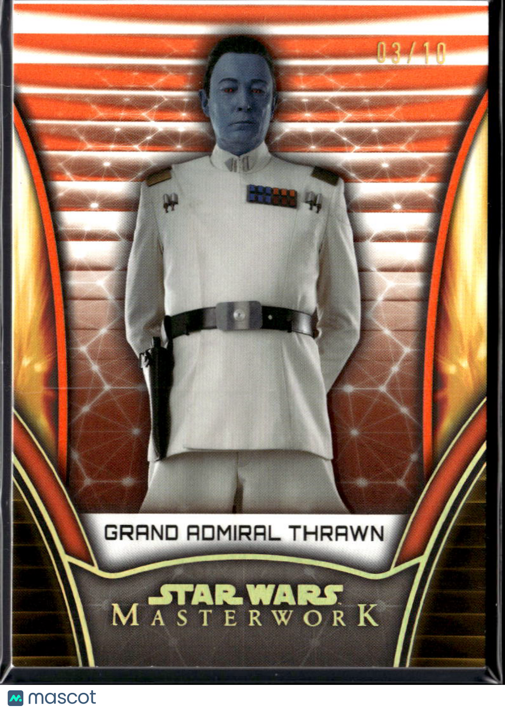 Grand Admiral Thrawn 2025 Topps Star Wars Masterwork Orange 03/10 #21