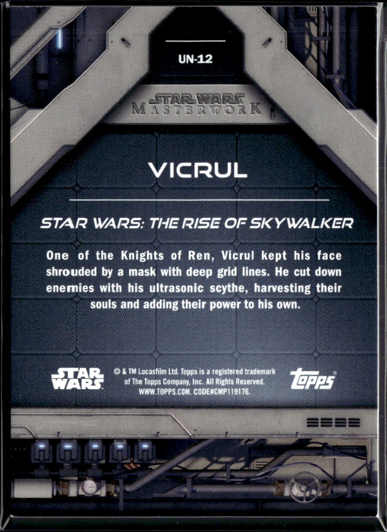 Vicrul 2025 Topps Star Wars Masterwork GOLD 17/25 #UN-12