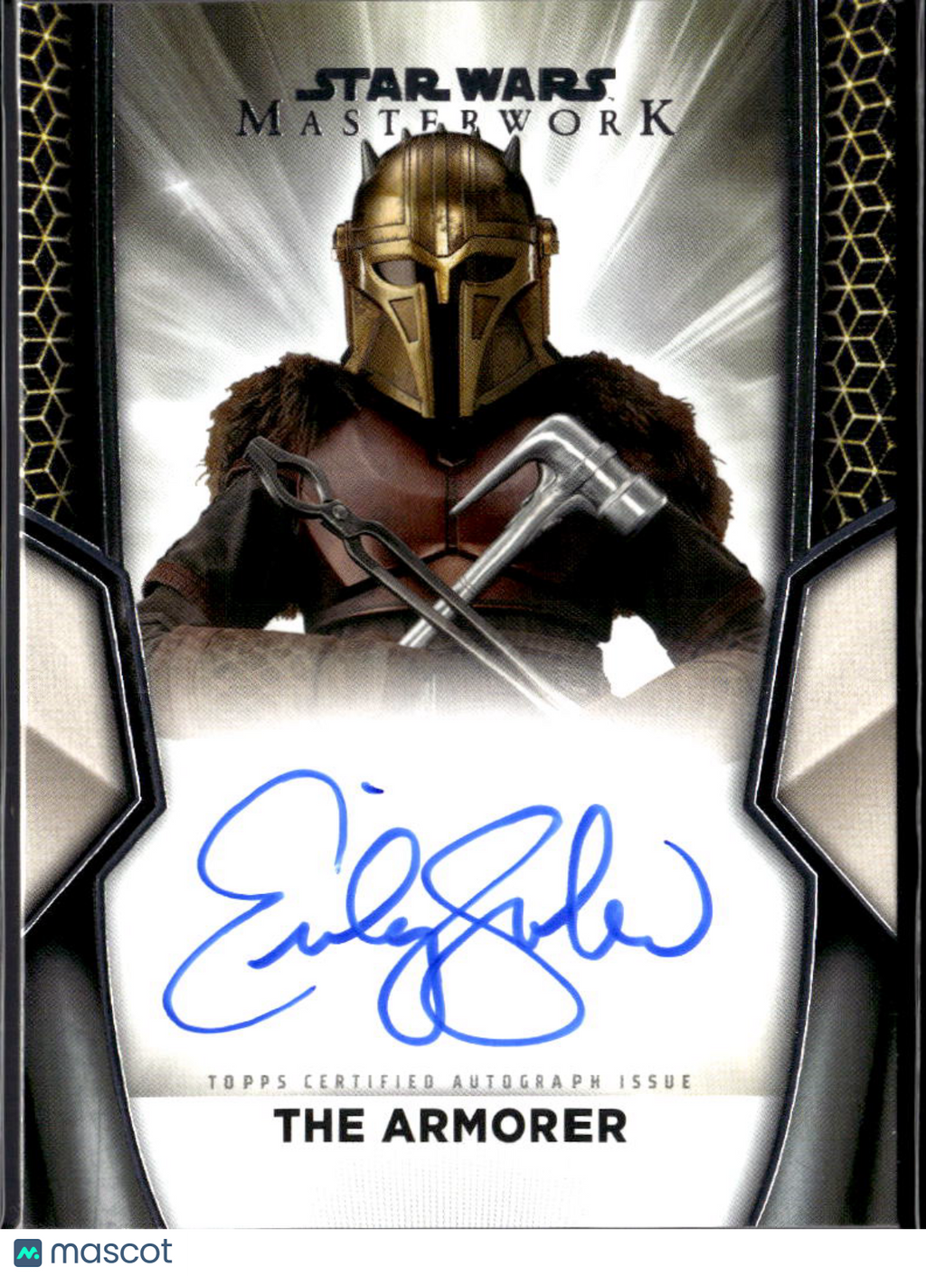 Emily Swallow as The Armorer 2025 Topps Star Wars Masterwork Auto Autograph