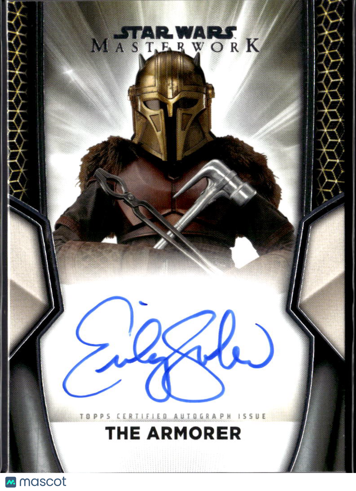 Emily Swallow as The Armorer 2025 Topps Star Wars Masterwork Auto Autograph