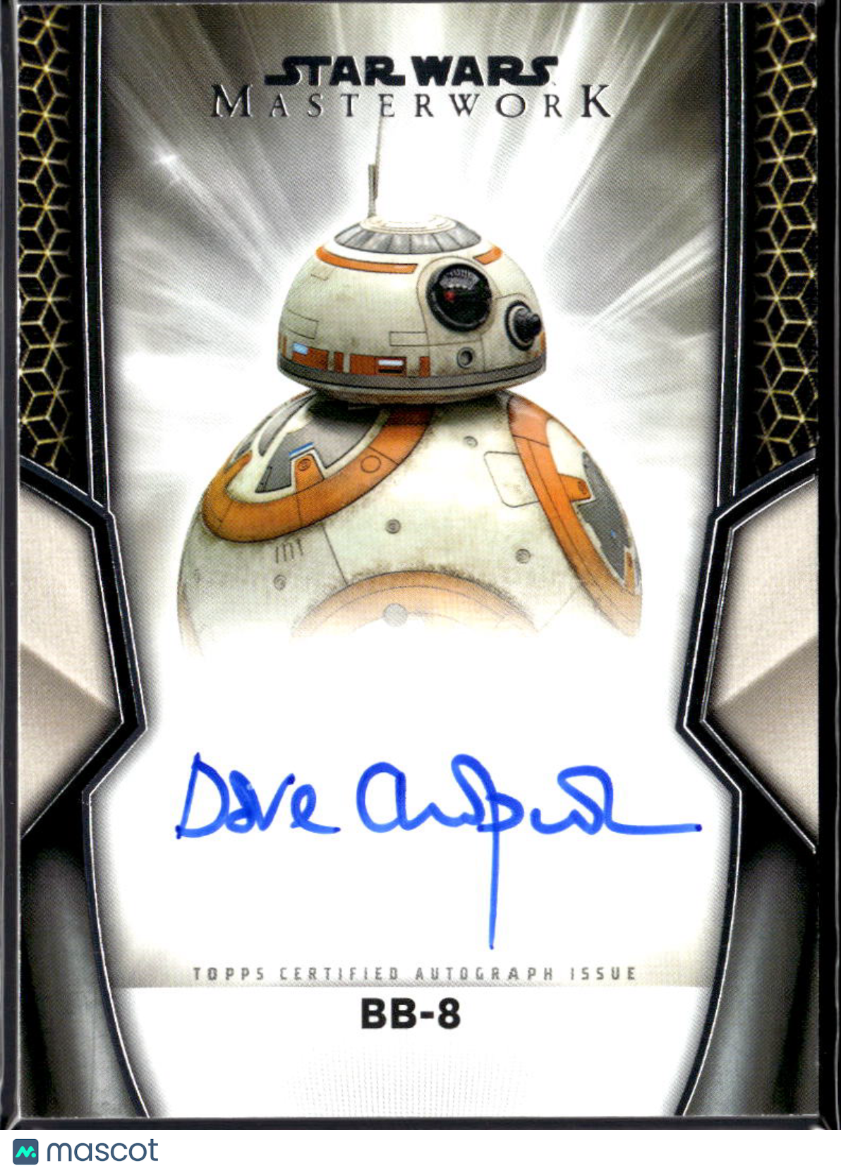 Dave Chapman as BB-8 2025 Topps Star Wars Masterwork Auto Autograph