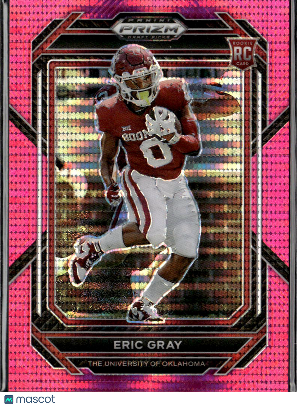 Eric Gray 2023 Prizm Draft Pink Pulsar Prizm Rookie RC 4/15 Oklahoma Sooners