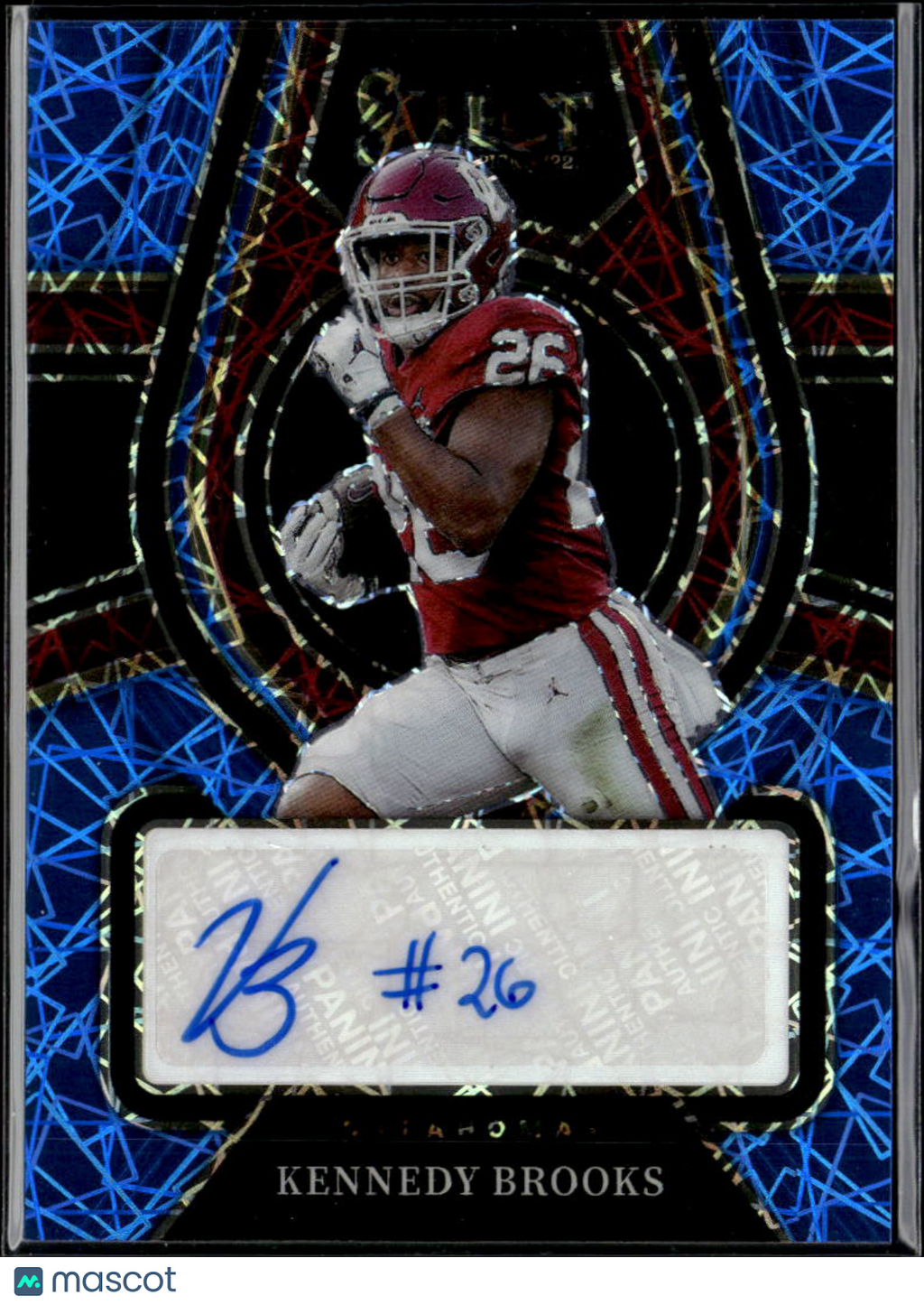 Kennedy Brooks 2022 Select Draft Auto Autograph RC 11/15 Oklahoma Sooners