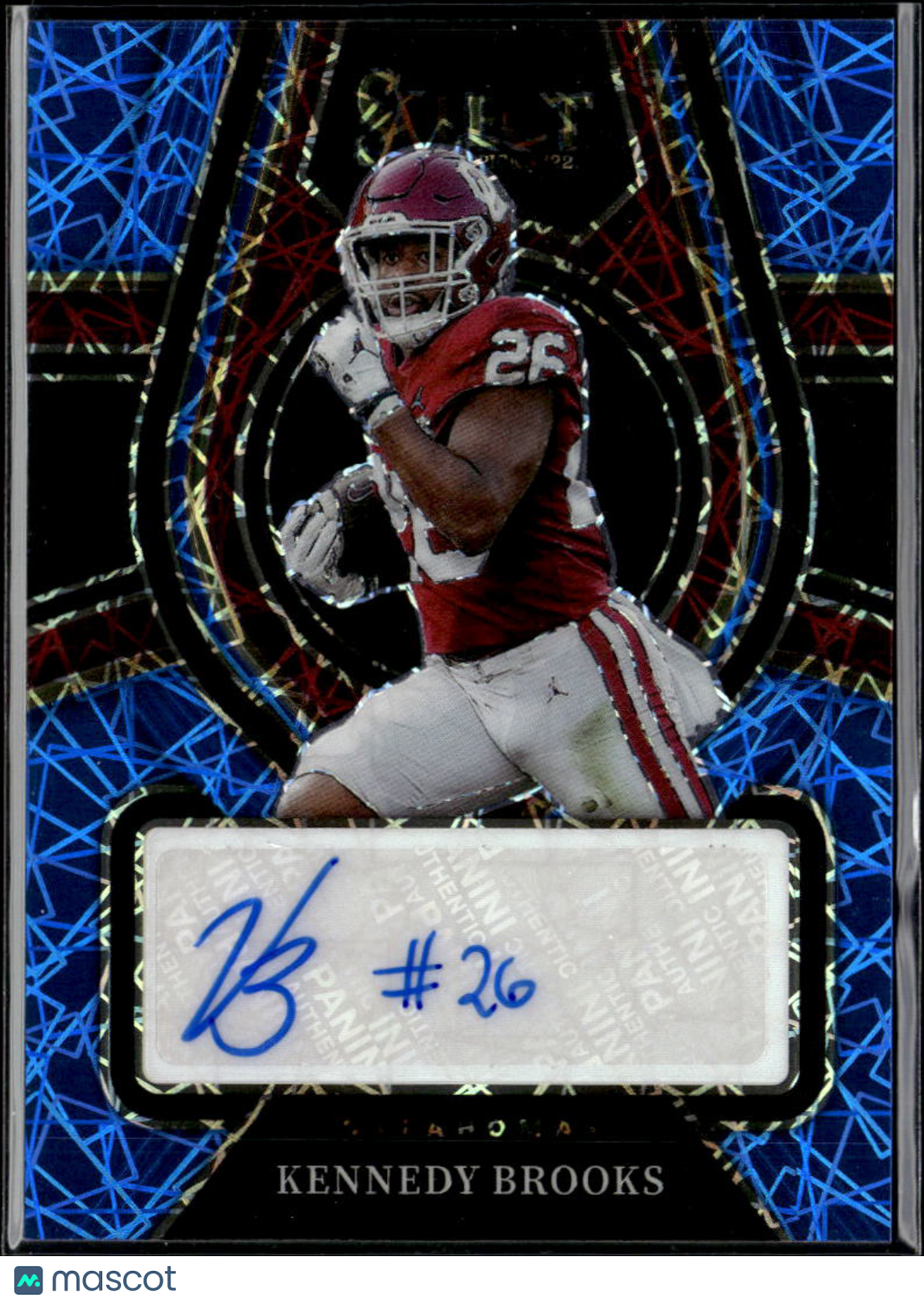 Kennedy Brooks 2022 Select Draft Auto Autograph RC 11/15 Oklahoma Sooners